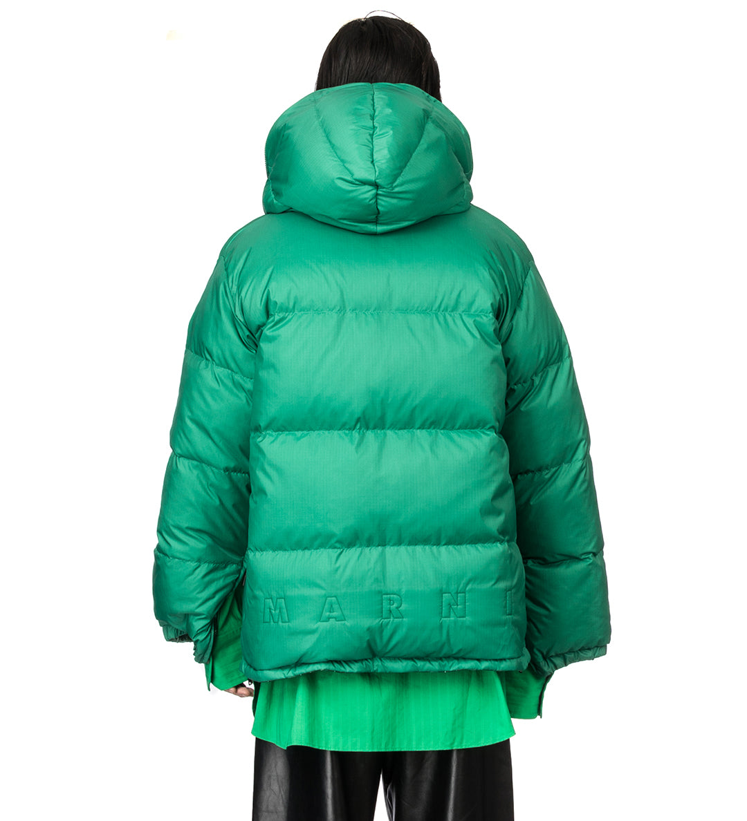 MARNI HOODED REVERSIBLE PADDED JACKET GAZEBO