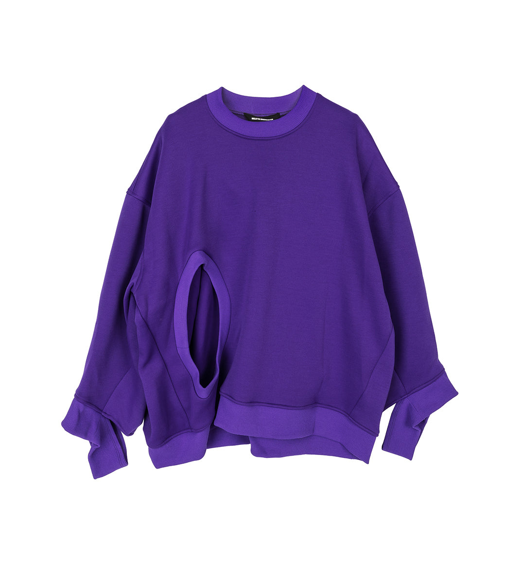 MELITTA BAUMEISTER HOLE CREWNECK SWEATER TOXIC PURPLE SPONGY