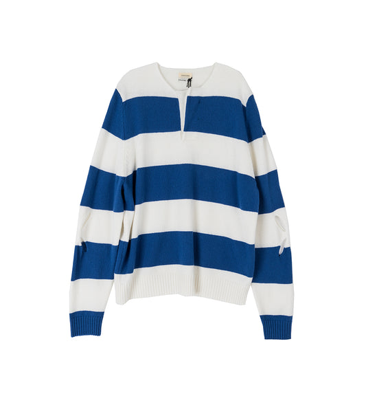 RUGBY KNIT BLUE / WHITE