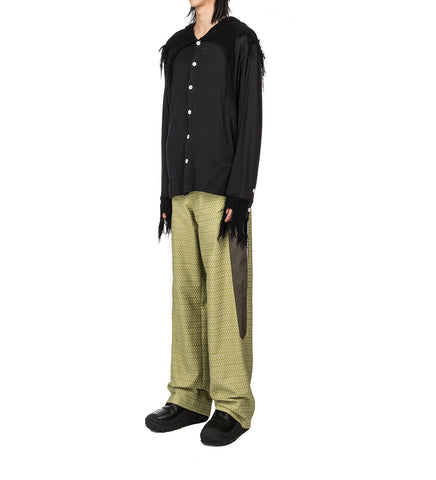 TONKIN CONTRAST TROUSER GREENSAND / KHAKI