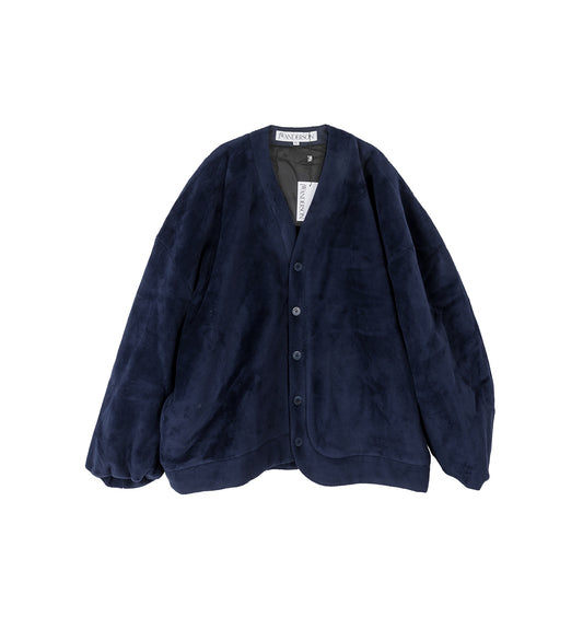 OVERSIZED V-NECK CARDIGAN DARK NAVY