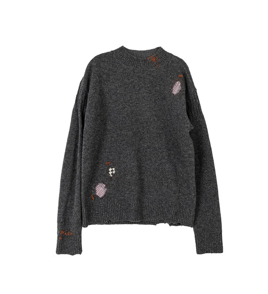 ROUNDNECK SWEATER GREY