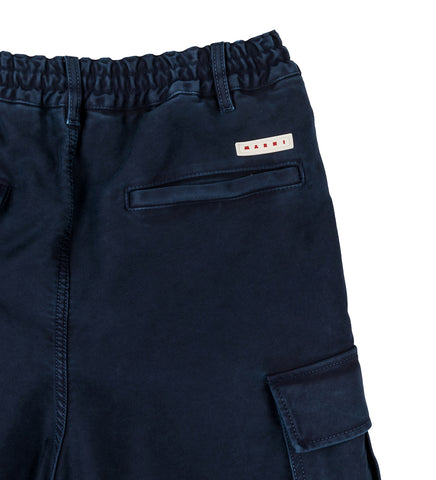 GARMENT DYED MOLESKIN CARGO NAVY