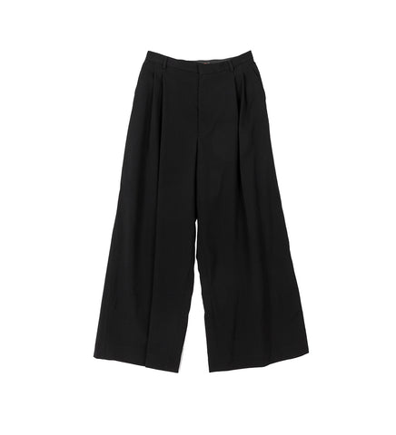 JUMBO WIDE LEG TROUSERS BLACK