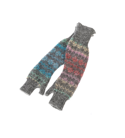 FINGERLESS GLOVES RAINBOW/GREY