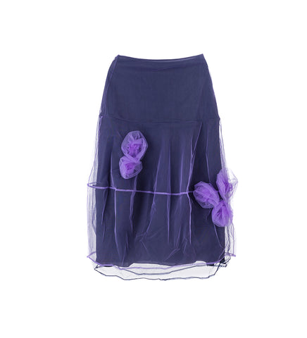 POPPY SKIRT PURPLE/NAVY