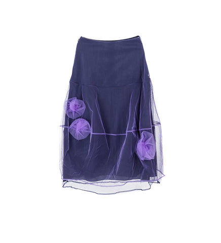 POPPY SKIRT PURPLE/NAVY