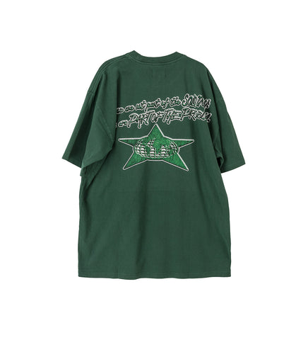 X ESSENTIAL SS TEE VINTAGE GREEN