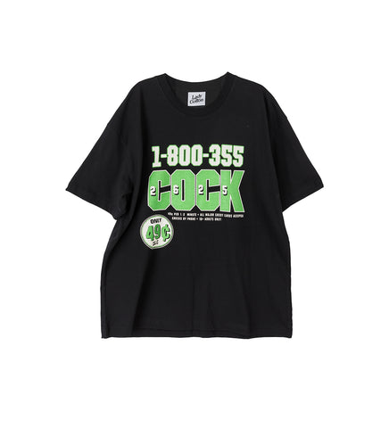 COCK T-SHIRT GREEN/BLACK