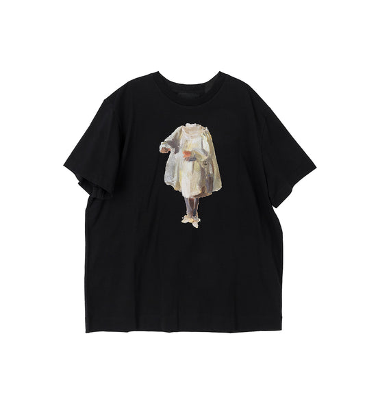 WISHFUL HEADLESS PRINT SHORT SLEEVE T-SHIRT BLACK