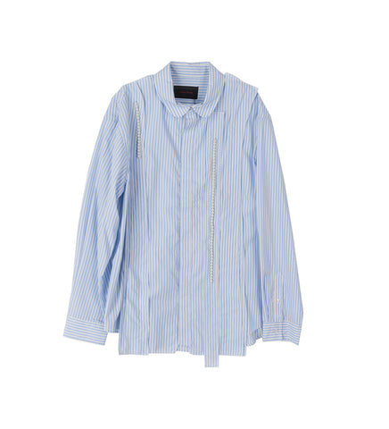 INVERTED SEAM CLASSIC FIT SHIRT BLUE/WHITE/PEARL