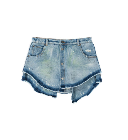 DENIM SKIRT BLUE