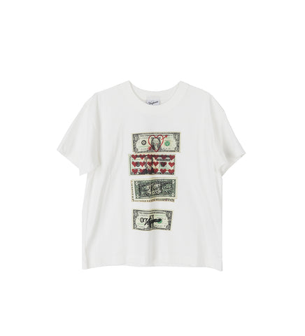 SCATTERED DOLLARS T-SHIRT OFF WHITE