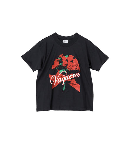 ROSE BOUQUET T-SHIRT FADED BLACK