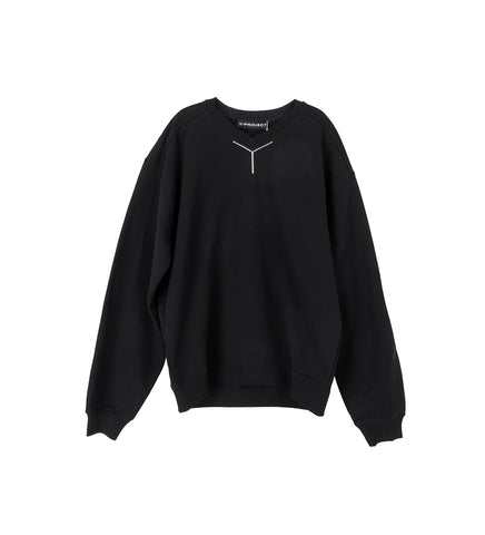 Y CHROME SWEATSHIRT BLACK