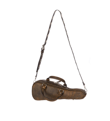 LEATHER VIOLIN BAG VIELLI BROWN