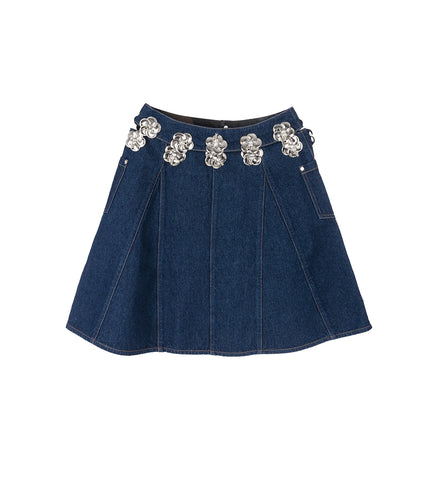 FOOTROPE SKIRT BLUE