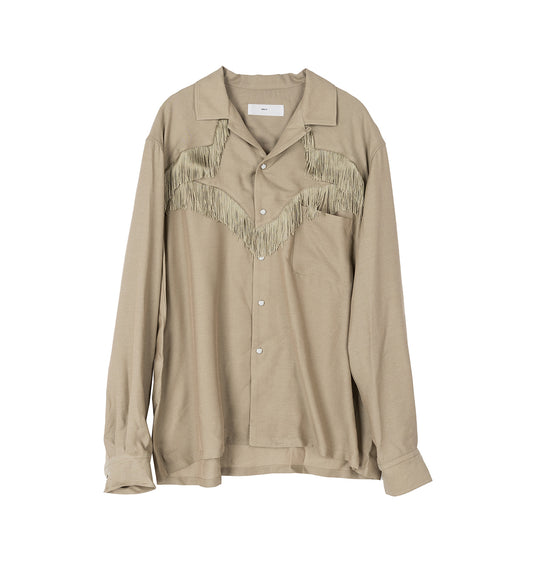 VIYELLA FRINGE SHIRT BEIGE