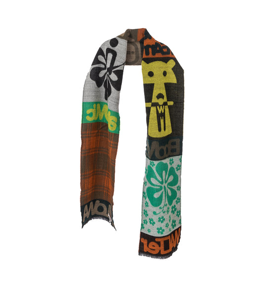 ALOWA SCARF SINGLE BLACK