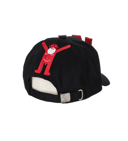 W CAP BLACK/FLAME SCARLET