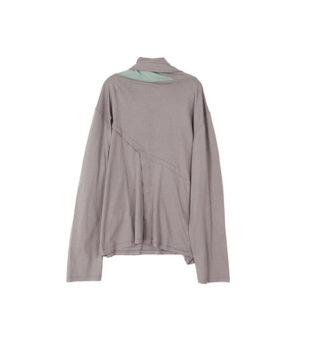 OHNE ZIP LONG SLEEVE LILAC / JADE GREEN