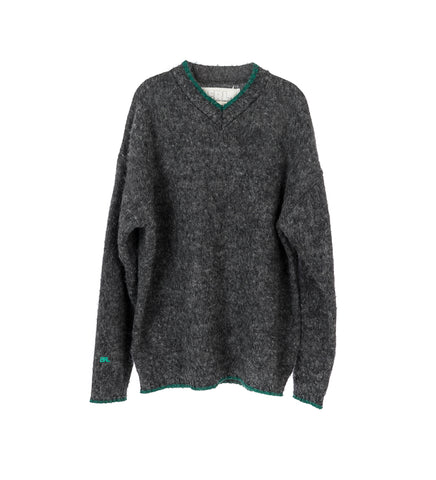 PILLING OVERWASHED SWEATER DARK GREY