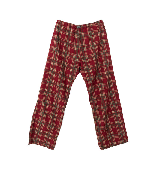 PLAID LOUNGE PANTS RED PLAID