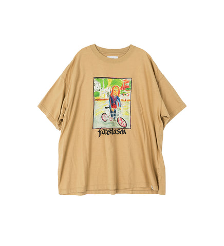 MASKED CYCLUST BIG TEE BEIGE