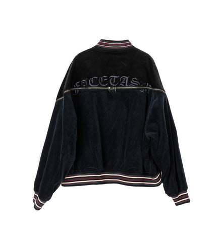 CORDUROY ZIPPER JACKET BLACK/NAVY