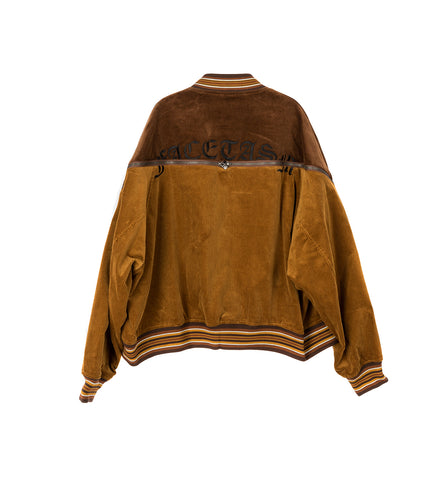 CORDUROY ZIPPER JACKET BROWN/CAMEL