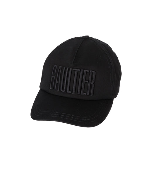 EMBROIDERED GAULTIER CAP BLACK