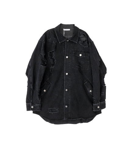 APEX DENIM SHIRT BLACK