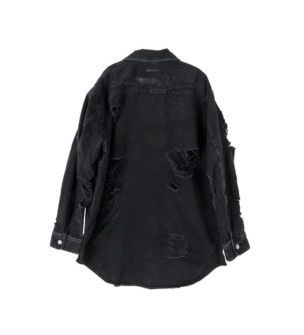 APEX DENIM SHIRT BLACK