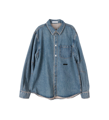 CURVED CLASSIC DENIM SHIRT TINTED MID