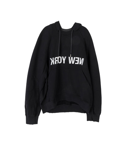 REVERSE NY HOODIE BLACK