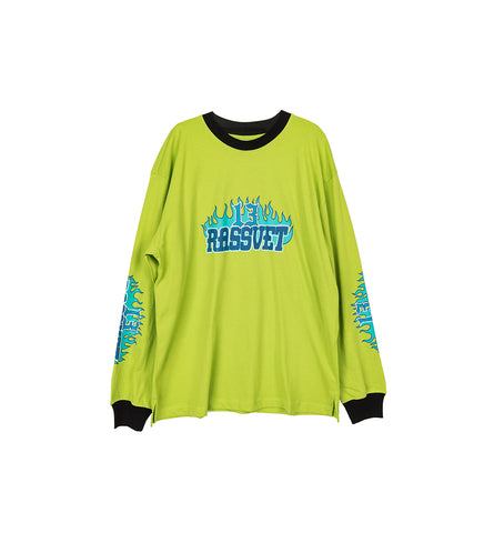 R13 LONG SLEEVE TEE GREEN