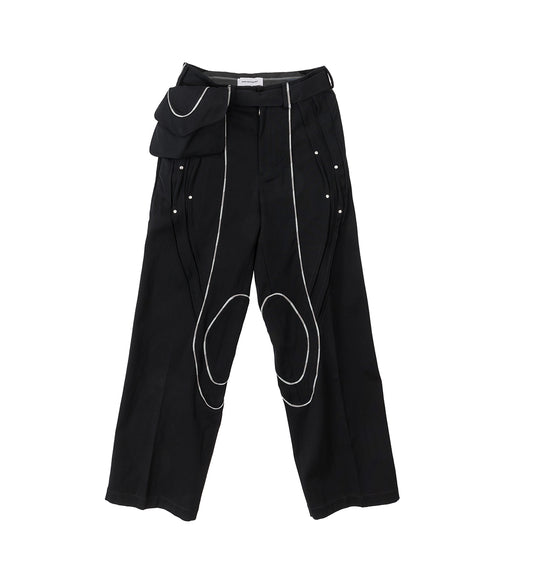 CHALICE TROUSER W BAG RAVEN BLACK