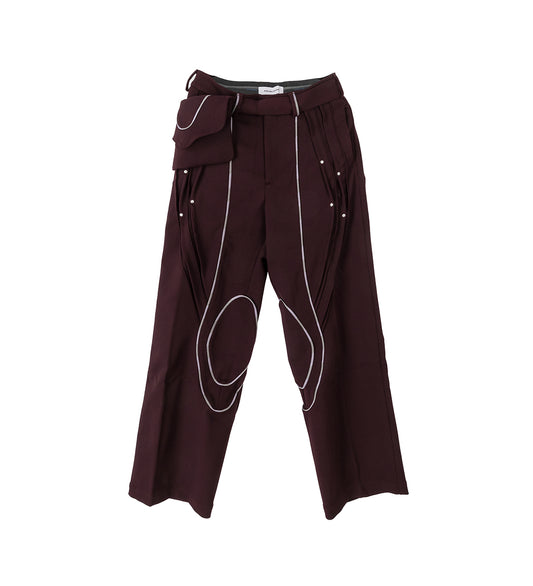 CHALICE TROUSER W BAG MAROON