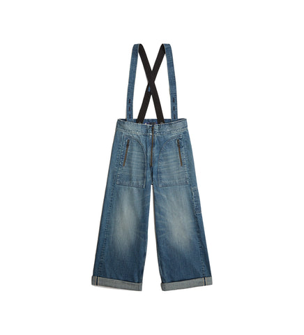 FACETASM X G-STAR APOLLO SUSPENDER PANTS INDIGO