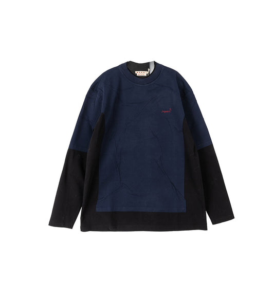 LAYERED LONGSLEEVE T-SHIRT BLACK/NAVY