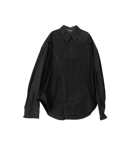 POPLIN BUTTON SHIRT BLACK