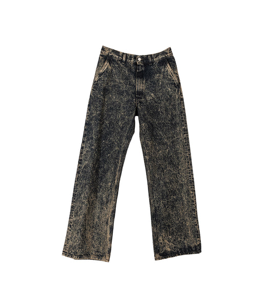 MARBLE DYED COTTON DENIM NOMAD