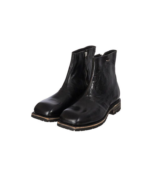 ENGINE BOOTS DEEP BLACK LEATHER