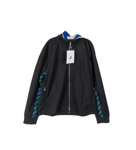 ZIP-UP JERSEY JACKET ANTHRACITE