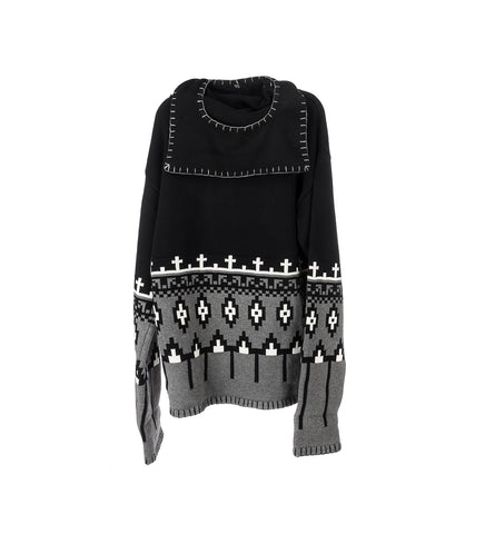 BOO JUMPER BLACK/GREY