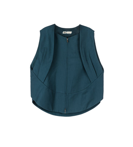 PET-TREE-KOR X NAMESAKE MARIN VEST TEAL BLUE