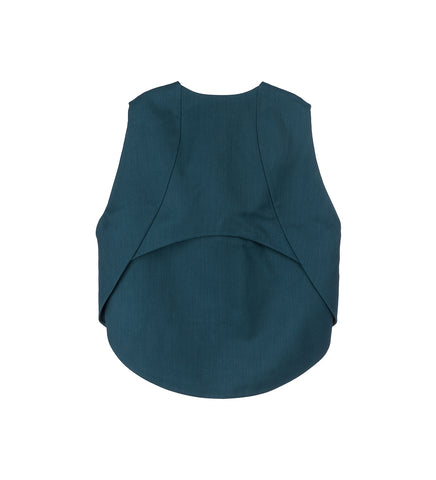 PET-TREE-KOR X NAMESAKE MARIN VEST TEAL BLUE