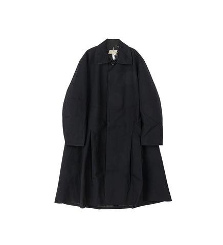 RESONANCE PLEAT COAT DARK NAVY