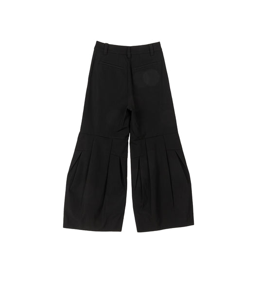 RESONANCE PLEAT PANTS BLACK