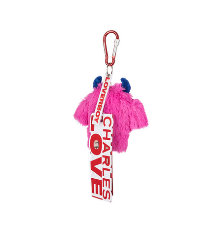 FLUFFY MONSTER KEYRING PINK